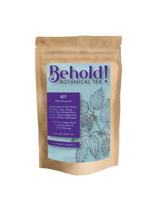 Bag of botanical tea for hangover alleviation
