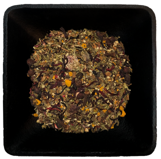 Dried botanicals in Strong Heart tea blend