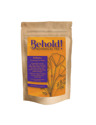 Bag of botanical tea for pain relief